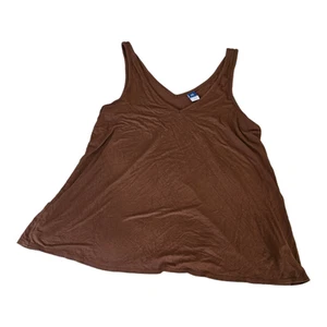 Old Navy Medium Tall Brown V-Neck Tank Top - Picture 1 of 6