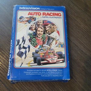 Auto Racing Intellivision With Overlays NO INSTRUCTIONS UNTESTED - Picture 1 of 5