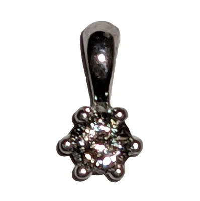 SOLITÄR MONCARA KETTENANHÄNGER BRILLANT DIAMANT LUPENREIN 9K 375 GOLD ZERTIFIKAT - Bild 1 von 4