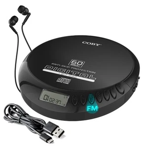 Portable CD Player with Headphones, FM Radio, MP3 Compatibility, LCD Display ... - Picture 1 of 7