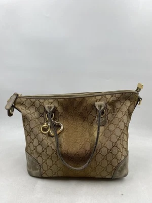 Gucci Brown Monogram Canvas Tote Handle Bag - Image 1 of 4