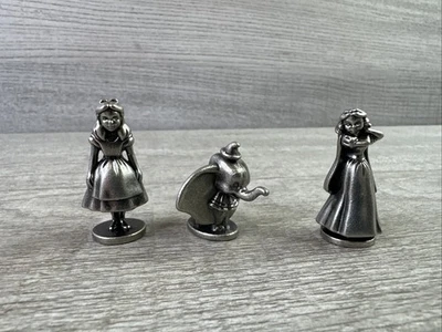 Juego Disney Monopoly Fichas Repuesto 2001 Blancanieves, Alice & Dumbo Foto 1 de 4