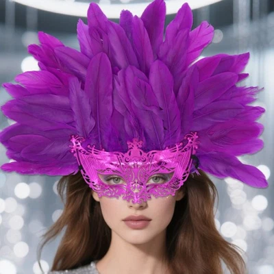 Personality Carnival Headpiece Fashion Halloween Mask Cosplay Mask  Festival - Image 1 of 4