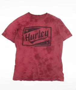Hurley Men's Red Graphic Print T-Shirt - Picture 1 of 12