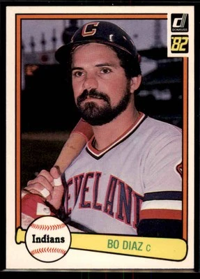 1982 Donruss Bo Diaz #263 Cleveland Indians - Image 1 of 2