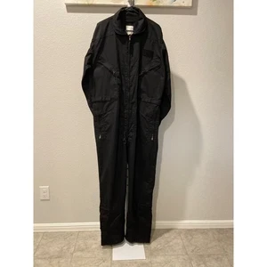 Tru-Spec CWU 27/P Coverall Flyers Jumpsuit Mens XLarge Long Black Flight Suit - Picture 1 of 7