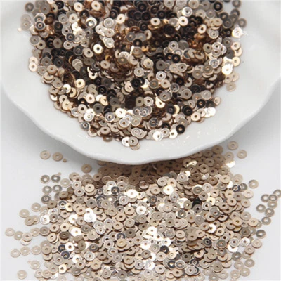 Sequin 3mm 4mm 5mm 6mm Flat Round Loose Sequins Crafts Paillette Sewing Clothes - Image 1 of 4