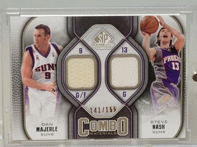 2009-10 SP GAME USED COMBO MATERIALS #CM-MN DAN MAJERLE / STEVE NASH  141/155 - Image 1 of 4