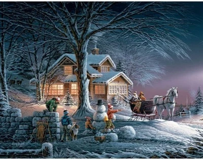 Lang Winter Wonderland Boxed Christmas Cards 18 pk Decorative Box Terry Redlin - Image 1 of 4