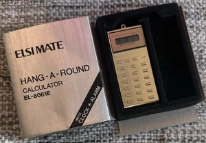 Vintage Elsi Mate Sharp EL-8061E Mini Taschenrechner Gold NEU FUNKTIONIERT - Bild 1 von 3