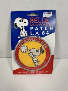 Snoopy Peanuts Volleyball Los Angeles Olympics 1984 Iron On Sew On Patch - Picture 1 of 2