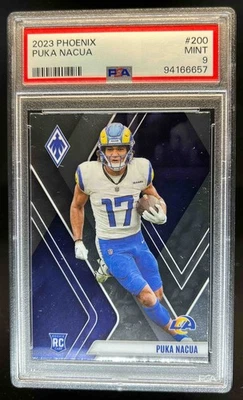 2023 Phoenix Puka Nacua RC Rookie #200 Rams PSA 9 - Image 1 of 2