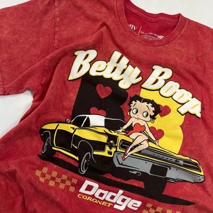 Graphic Betty Boop T-Shirt Mens Size M Dodge Coronet Streetwear Short Sleeve - Picture 1 of 11