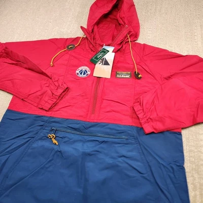LL Bean Jacket Women Small Mountain Classic Anorak Washington Wizards NEW Red  - Image 1 of 4