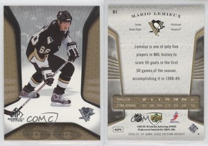 2006-07 SP Game Used Edition Mario Lemieux #81 HOF