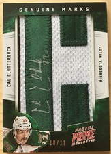2012-13 Panini Prime Genuine Letter Marks "C" CLUTTERBUCK Patch Auto #10/11 Wild