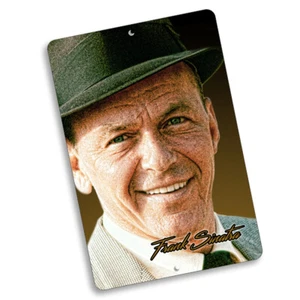 Old Blue Eyes Frank Sinatra Pack Ratte Sänger Design 8x12 in Aluminium Schild - Bild 1 von 5