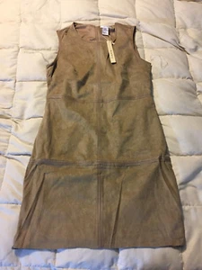 NEW WOMENS ESLEY SLEEVELESS BEIGE TAN TAUPE SLEEK DRESS SIZE SMALL PETITE ! - Picture 1 of 9