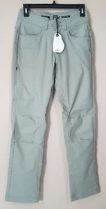 Prana Haile Pants II Women Size 00 Short Straight Fit Green Nylon Stretch NEW - Picture 1 of 8