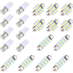 20pcs LED Interior Lights Bulbs Kit Car Trunk Dome License Plate Lamps 6000K T10 - Picture 1 of 13