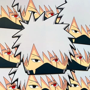 KAKASHI ANIME PEEKER STICKER NARUTO SHIPPUDEN CAR DECAL - Picture 1 of 1