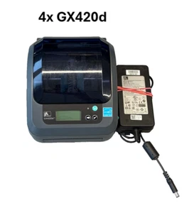 4 Zebra GX420 Thermo Direct WIFI Printer GX420d Etikettendrucker GK420d - Bild 1 von 13