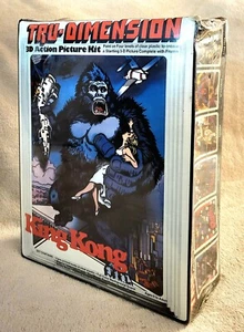 1976 Tru-Dimension King Kong 3D Action Picture Kit RARE Dino DeLaurentis Sealed - Picture 1 of 13
