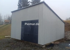 Blechgarage Halle 6x7x4m in Farbe KFZ Lager Fertiggarage | inkl. Aufbau | 28291! - Bild 1 von 11