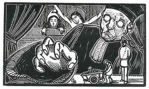 Die KRALLEN der JUSTIZ - Gabriel BELOT - OriginalHolzschnitt 1928 - Picture 1 of 1