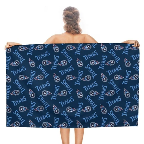 Tennessee Titans Adult Beach Towel Double-faced Pile Travel Towels 51*31in Cover