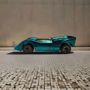 Vintage 1968 Hot Wheels McLaren M6A Redline Aqua Blue - Picture 1 of 10