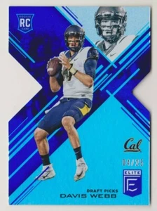 2017 ELITE DRAFT DAVIS WEBB 4/25 BLUE DIE-CUT ROOKIE SP CAL/NY GIANTS - Picture 1 of 2