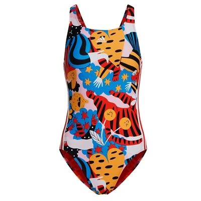 Adidas Egle 3S Traje de Baño Bañador Deporte Ocio 3 Rayas Colorido - Imagen 1 de 4