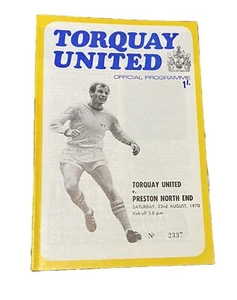 TORQUAY UNITED V PRESTON NORTH END - DIVISION THREE - 22/8/1970 - Picture 1 of 1