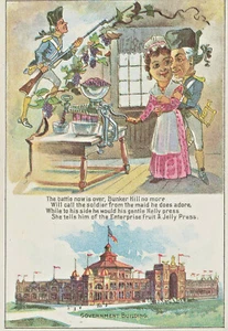 Philadelphia PA Fruit, Wine and Jelly Press Dual View Trade Card - Picture 1 of 2