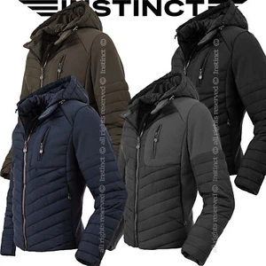 Giubbotto Uomo con Cappuccio Trapuntato Giubbino Giacca Slim Fit M L XL XXL XXXL - Foto 1 di 29