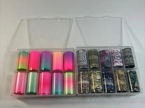 2-nail transfer foil,foil For Acrylic Nails, foil para uñas acrilicas Never Used - Picture 1 of 7