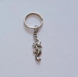 Seahorse Keychain, Nautical Keychain, Sea Horse Charm, Seahorse Zip Pull, Luck - Picture 1 of 1