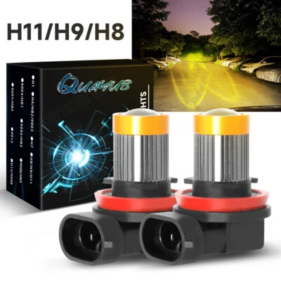 For 2007-2009 Mercedes Benz W221 S550 S-Class LED Fog Light Bulb 3000K Bright 2x - Image 1 of 4