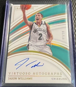 2022-23 Jay Williams 01/10 Immaculate Virtuoso Gold On-Card Auto Grizzlies JWL - Picture 1 of 3