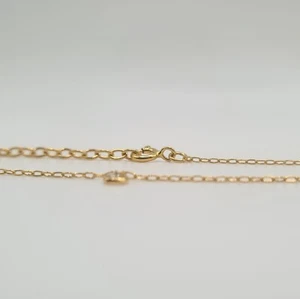 Bracelet de cheville en or jaune 9 carats serti d'un zircon - Imagen 1 de 4