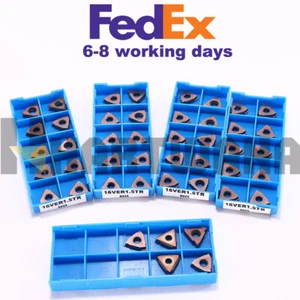 Indexable Threading Inserts 30° Metric Trapezoid TR1.5 Vertical 16VER1.5 45PCS - Picture 1 of 4
