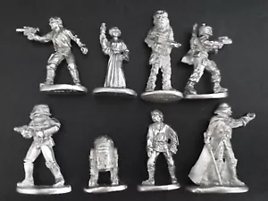 Zinn Star Wars Darth Vader Luke Skywalker R2D2 Prinzessin Leia Chewy Figuren - Bild 1 von 2