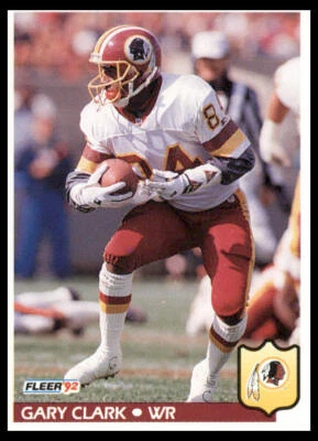 1992 Fleer #415 Gary Clark Washington Redskins Football Card - Image 1 of 2