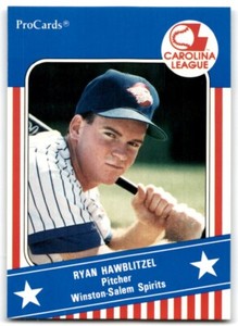 1991 PROCARDS CAROLINA LEAGUE ALL-STARS RYAN HAWBLITZEL WINSTON-SALEM SPIRITS