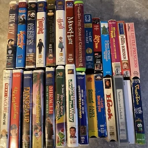 HUGE VHS classic film lot-29 Tapes Mostly Kids - Please Read Full Description!!! - Picture 1 of 16
