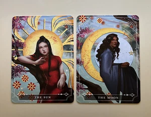 FAIRYLOOT Tarot Cards THE SUN & THE MOON ~ Girls Of Paper & Fire - Natasha Ngan - Picture 1 of 7