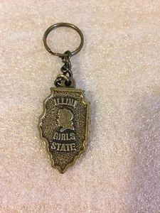 American Legion Auxiliary Illini Girls State 1990 Keychain K1-55 * - Picture 1 of 2