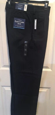 Croft & Barrow~Easy Care~Straight Fit~Flat Front~Khaki~Pants~Size 31X32~Navy~NWT - Image 1 of 4