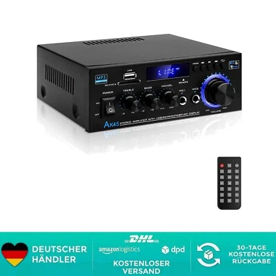 Vielseitiger 400W Digital Audio-Verstärker AK-45 mit Bluetooth & USB-Eingang - Bild 1 von 2